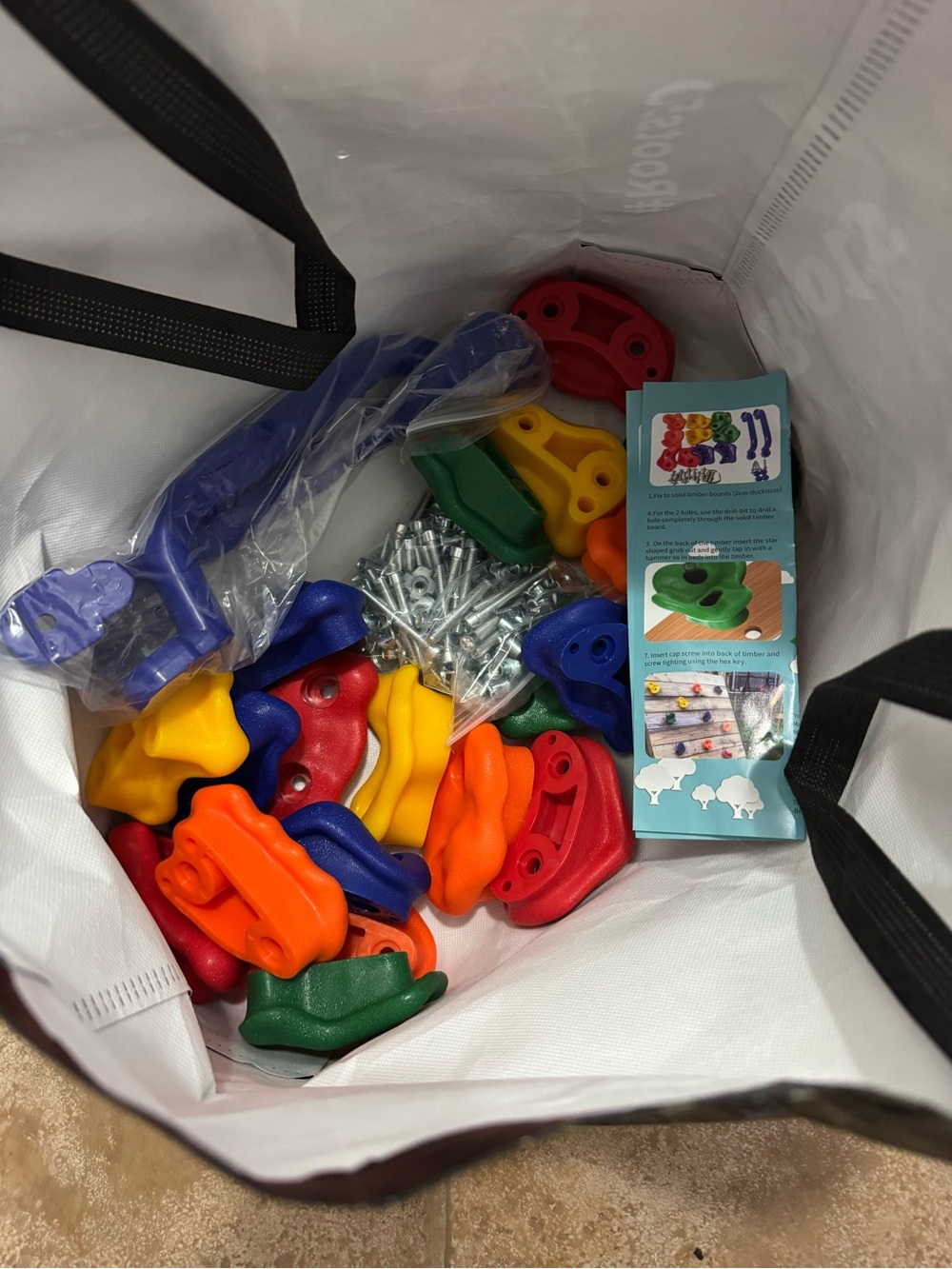 Kids Colorful Rock Climbing Holds Set - Multicolor